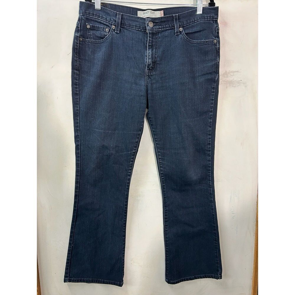 Levi's Womens 515‎ Low Rise Bootcut Stretch Jeans Size 14 Mis M Black